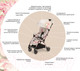 Миниатюра изображения товара Детская прогулочная коляска Leclerc Baby By Monnalisa / MON28429 (Antique Pink)