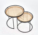 Миниатюра изображения товара Комплект журнальных столиков Halmar Manado / V-CH-MANADO-LAW (натуральный/черный)