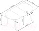 Миниатюра изображения товара Обеденный стол Halmar Colorado раскладной 120-160x80x74 (дуб золотой/черный)