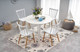 Миниатюра изображения товара Обеденный стол Halmar Ringo раскладной 102-142x102x76 (белый/белый)