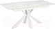 Миниатюра изображения товара Обеденный стол Halmar Vivaldi раскладной 160-200x89x78 (белый мрамор/белый)