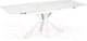 Миниатюра изображения товара Обеденный стол Halmar Vivaldi раскладной 160-200x89x78 (белый мрамор/белый)