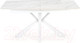 Миниатюра изображения товара Обеденный стол Halmar Vivaldi раскладной 160-200x89x78 (белый мрамор/белый)