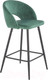 Миниатюра изображения товара Стул барный Halmar H96 (темно-зеленый/черный)