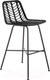 Миниатюра изображения товара Стул барный Halmar H97 (черный/черный)