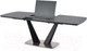 Миниатюра изображения товара Обеденный стол Halmar Fangor 160-220x90x76 (темно-серый/черный)