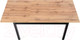 Миниатюра изображения товара Обеденный стол Halmar Greg 124-168x74x75 (дуб вотан/черный)