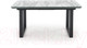 Миниатюра изображения товара Обеденный стол Halmar Marley 160-200x90x76 (белый мрамор/серый/черный)