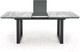 Миниатюра изображения товара Обеденный стол Halmar Marley 160-200x90x76 (белый мрамор/серый/черный)
