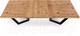 Миниатюра изображения товара Обеденный стол Halmar Massive 160-250x90x77 (дуб светлый/черный)