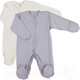 Миниатюра изображения товара Набор комбинезонов для малышей Rant Hugs And Kisses / 11-74 (2шт, Arctic Grey, р.74)