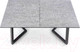 Миниатюра изображения товара Обеденный стол Halmar Tiziano 160-210x90x76 (светло-серый/темно-серый)