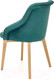 Миниатюра изображения товара Стул Halmar Toledo 2 (дуб медовый/Monolith 37 темно-зеленый)