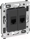 Миниатюра изображения товара Розетка DKC Avanti RJ-45 / 4412664 (черный матовый)