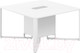 Миниатюра изображения товара Стол для переговоров Norden 140x140x75 / SP.0101.WH.WH.WH (белый/белый/белый/серый)