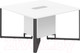 Миниатюра изображения товара Стол для переговоров Norden 140x140x75 / SP.0101.WH.WH.AN (белый/белый/антрацит/серый)