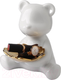 Миниатюра изображения товара Статуэтка Merry Bear Home Decor Сидящий медвежонок / 30001015 (белый)
