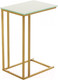Миниатюра изображения товара Приставной столик РасГар Престиж (белый/золотой)