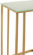 Миниатюра изображения товара Приставной столик РасГар Престиж (белый/золотой)