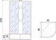 Миниатюра изображения товара Душевая кабина RIVER Nara XL 80/43 MT