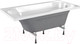 Миниатюра изображения товара Ванна акриловая МетаКам Grace 130x70