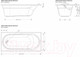 Миниатюра изображения товара Ванна акриловая МетаКам Grace 170x70