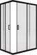 Миниатюра изображения товара Душевой уголок МетаКам Universal Pro Black 120x80 / KKS_014548 (прозрачное стекло)