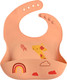 Миниатюра изображения товара Нагрудник детский Pituso Силиконовый с рисунком / KD4109 (персиковый)