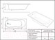 Миниатюра изображения товара Ванна акриловая Cersanit Nike 170x70 / WP-NIKE-170-W (без ножек)