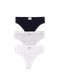 Миниатюра изображения товара Комплект женских трусов Mark Formelle 412492-3 (р.102, белый/декор)
