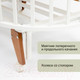 Миниатюра изображения товара Детская кроватка СКВ 104001-6 / 106001-6 (белый/коричневый)