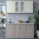 Миниатюра изображения товара Кухонный гарнитур Интерлиния Мила Шато 1.6А (белый/луна/серый каспий)
