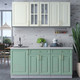 Миниатюра изображения товара Кухонный гарнитур Интерлиния Мила Шато 1.7А (белый/мята/бискайская сосна)