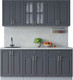 Миниатюра изображения товара Кухонный гарнитур Интерлиния Мила Шато 1.9А (пепел/пепел/опал светлый)
