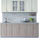 Миниатюра изображения товара Кухонный гарнитур Интерлиния Мила Шато 2.1А (белый/луна/серый каспий)