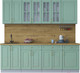 Миниатюра изображения товара Кухонный гарнитур Интерлиния Мила Шато 2.3А (мята/мята/дуб бунратти)