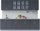 Миниатюра изображения товара Кухонный гарнитур Интерлиния Мила Шато 2.7А (пепел/пепел/опал светлый)