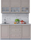 Миниатюра изображения товара Кухонный гарнитур Интерлиния Мила Шато 1.6Б (луна/луна/бискайская сосна)