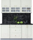 Миниатюра изображения товара Кухонный гарнитур Интерлиния Мила Шато 1.7Б (белый/белый/кастилло темный)
