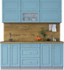 Миниатюра изображения товара Кухонный гарнитур Интерлиния Мила Шато 1.9Б (океан/океан/дуб бунратти)