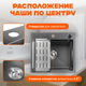 Миниатюра изображения товара Мойка кухонная Saniteco 5045 Nano (с сифоном, дозатором и коландером)