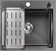 Миниатюра изображения товара Мойка кухонная Saniteco 5045 Nano (с сифоном, дозатором и коландером)