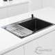 Миниатюра изображения товара Мойка кухонная Saniteco 6045 Nano (с сифоном, дозатором и коландером)