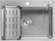 Миниатюра изображения товара Мойка кухонная Saniteco 6045 (с сифоном, дозатором и коландером)