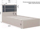 Миниатюра изображения товара Односпальная кровать Аквилон Чарли №900М (кашемир)