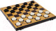 Миниатюра изображения товара Набор настольных игр Sima-Land 2 в 1 Семейная шахматы, шашки, доска пластик / 3091529