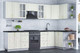 Миниатюра изображения товара Кухонный гарнитур Интерлиния Мила Шато 1.5x3.0 правая (белый/белый/кастилло темный)