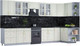 Миниатюра изображения товара Кухонный гарнитур Интерлиния Мила Шато 1.5x3.8 правая (белый/белый/кастилло темный)