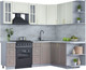 Миниатюра изображения товара Кухонный гарнитур Интерлиния Мила Шато 1.7x2.2 правая (белый/луна/серый каспий)