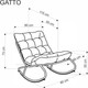 Миниатюра изображения товара Кресло-качалка Halmar Gatto (серый)